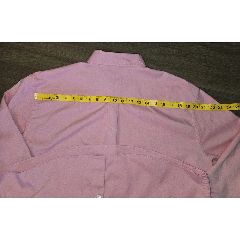 johnnie-O Men's Button Down Long Sleeve Cotton/Tencel Blend Pink Shirt XL